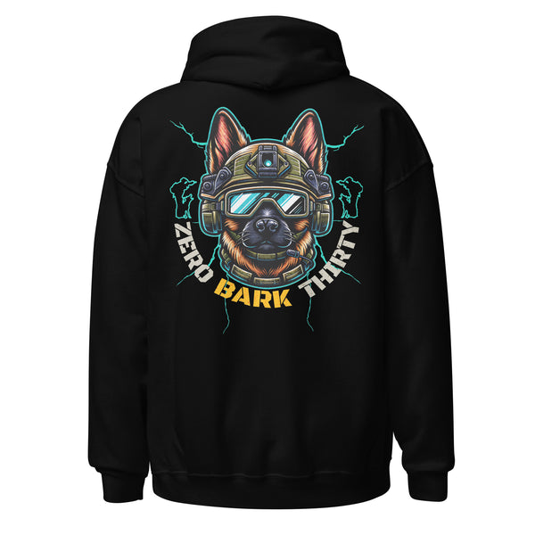 Zero Bark Thirty, Fur Missile Academy - Belgian Malinois - Unisex Hoodie - Woof & Bone Apparel