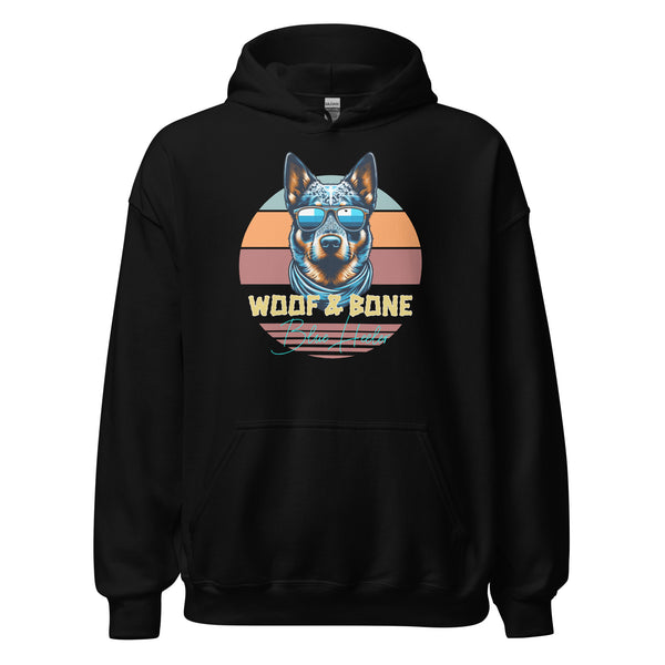 Retro Breeds - Blue Heeler - Unisex Hoodie - Woof & Bone