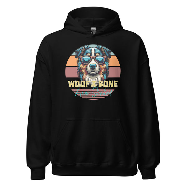 Retro Breeds - Aussie Shepherd - Unisex Hoodie - Woof & Bone