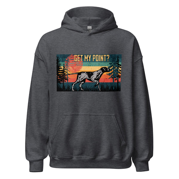 Get my Point - German Short Haired Pointer - Unisex Hoodie - Woof & Bone Apparel