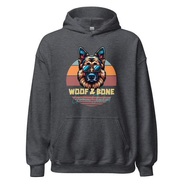 Retro Breeds - German Shepherd - Unisex Hoodie - Woof & Bone