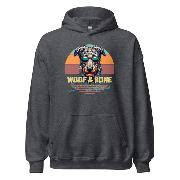 Retro Breeds - Irish Wolfhound - Unisex Hoodie - Woof & Bone