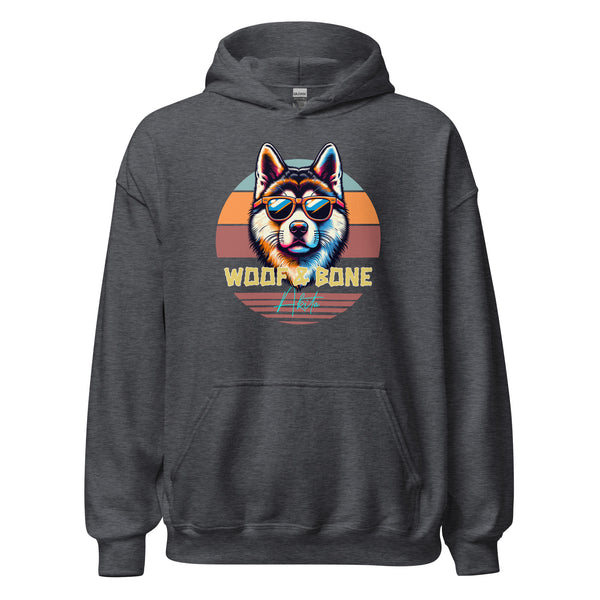 Retro Breeds - Akita - Unisex Hoodie - Woof & Bone