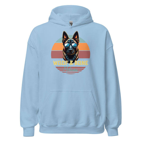 Retro Breeds -  Belgian Malinois - Unisex Hoodie - Woof & Bone