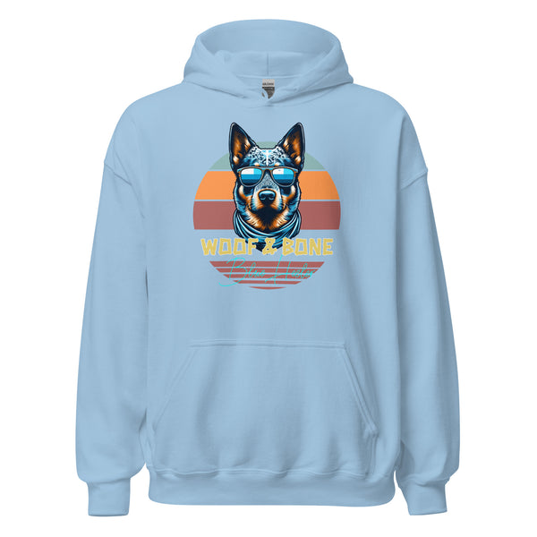 Retro Breeds - Blue Heeler - Unisex Hoodie - Woof & Bone