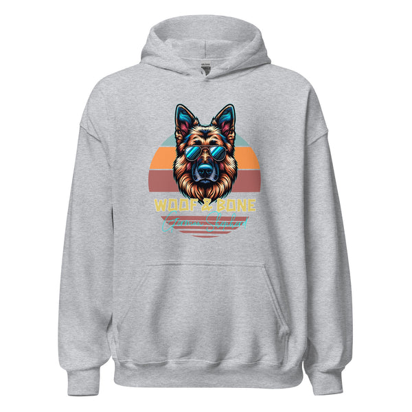 Retro Breeds - German Shepherd - Unisex Hoodie - Woof & Bone