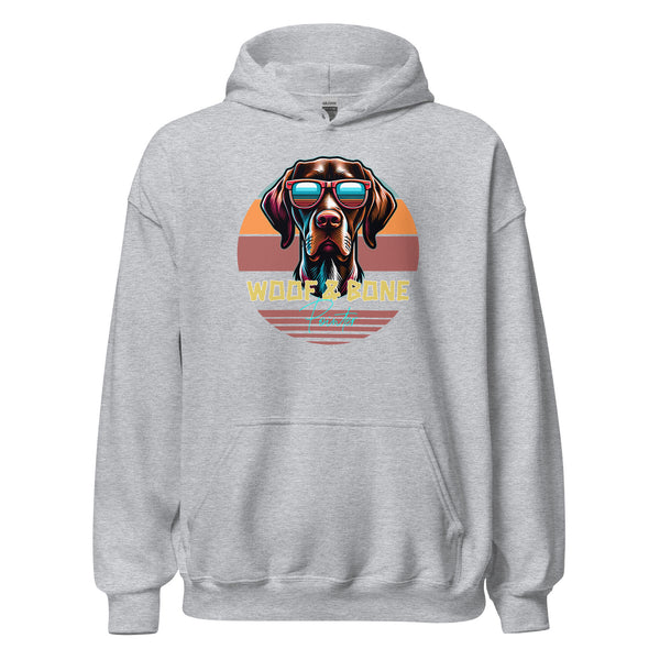 Retro Breeds - German Short Haired Pointer - Unisex Hoodie - Woof & Bone