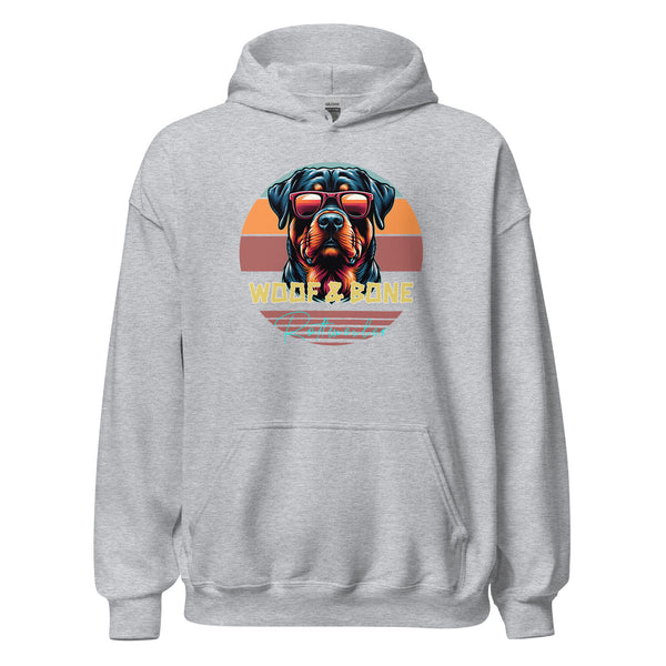 Retro Breeds - Rottweiler - Unisex Hoodie - Woof & Bone