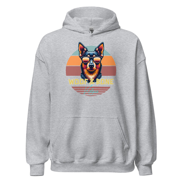 Retro Breeds – Kelpie - Unisex Hoodie - Woof & Bone