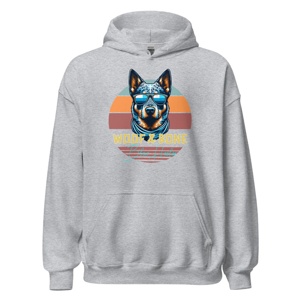 Retro Breeds - Blue Heeler - Unisex Hoodie - Woof & Bone