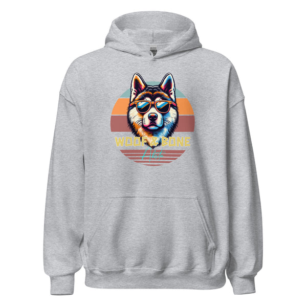 Retro Breeds - Akita - Unisex Hoodie - Woof & Bone