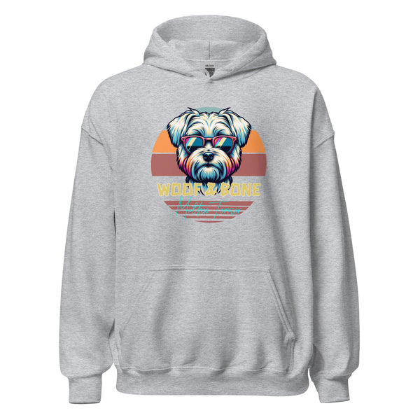 Retro Breeds - Maltese Terrier - Unisex Hoodie - Woof & Bone