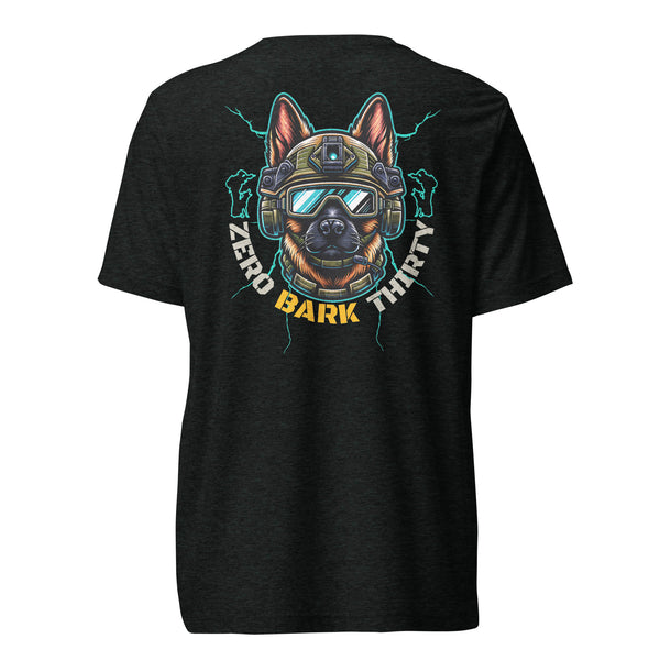 Zero Bark Thirty, Fur Missile Academy - Belgian Malinois - Unisex Short Sleeve T-Shirt - Woof & Bone Apparel