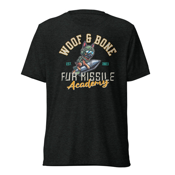 Zero Bark Thirty, Fur Missile Academy - Belgian Malinois - Unisex Short Sleeve T-Shirt - Woof & Bone Apparel