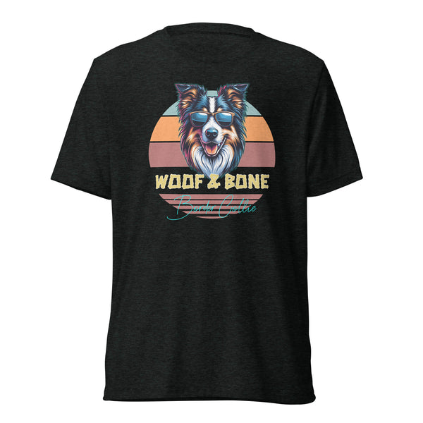 Retro Breeds - Border Collie - Unisex Short Sleeve T-Shirt - Woof & Bone