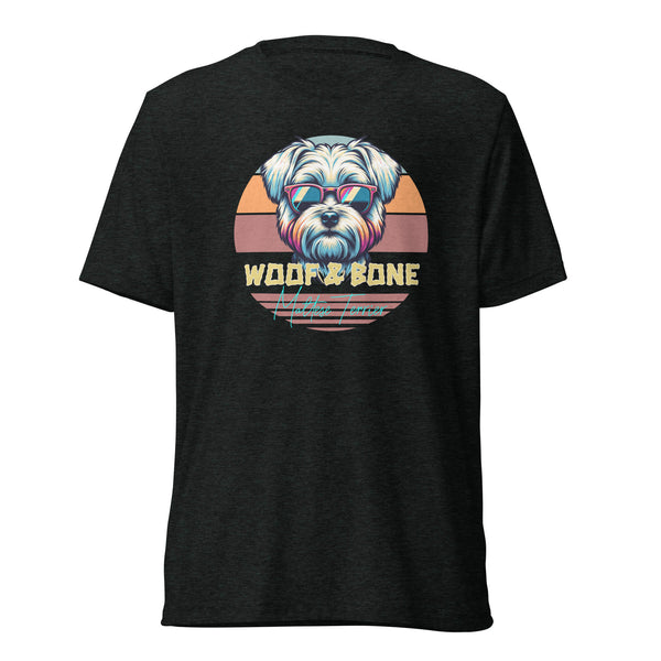 Retro Breeds - Maltese Terrier - Unisex Short Sleeve T-Shirt - Woof & Bone Apparel