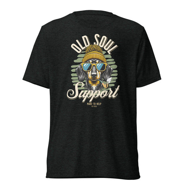 Old Soul Support - Dachshund- Unisex Short Sleeve T-Shirt- Woof & Bone