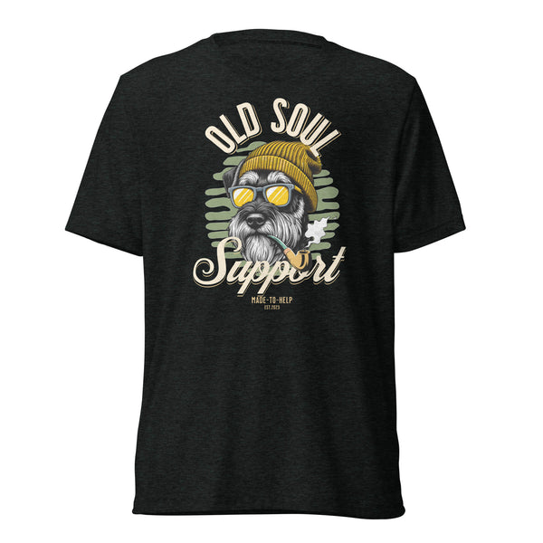 Old Soul Support - Schnauzer- Unisex Short Sleeve T-Shirt- Woof & Bone