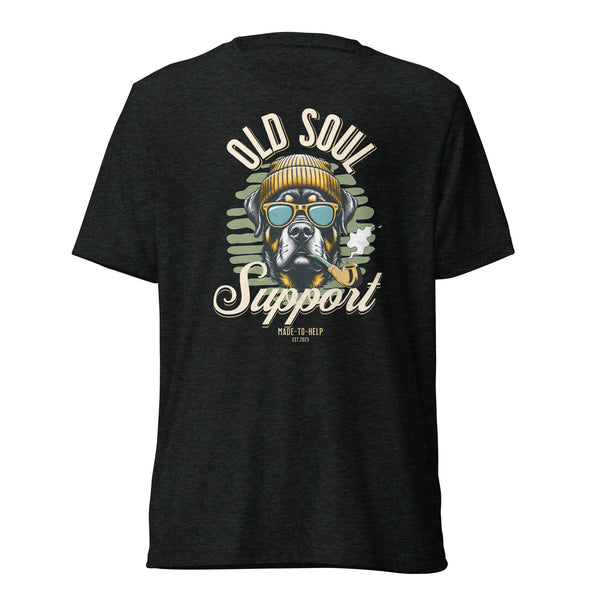 Old Soul Support - Rottweiler - Unisex Short Sleeve T-Shirt- Woof & Bone