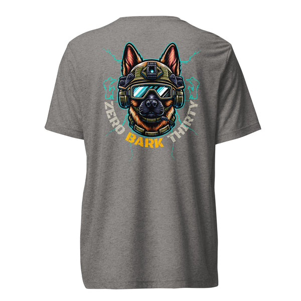 Zero Bark Thirty, Fur Missile Academy - Belgian Malinois - Unisex Short Sleeve T-Shirt - Woof & Bone Apparel