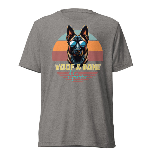 Retro Breeds - Belgian Malinois - Unisex Short Sleeve T-Shirt - Woof & Bone Apparel