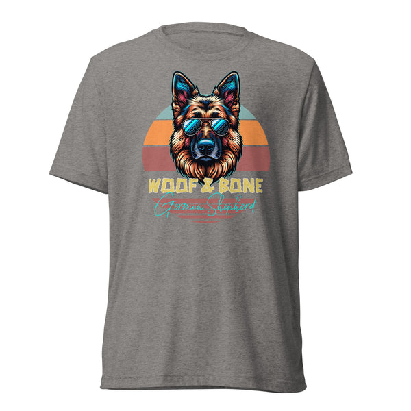 Retro Breeds - German Shepherd - Unisex Short Sleeve T-Shirt - Woof & Bone Apparel