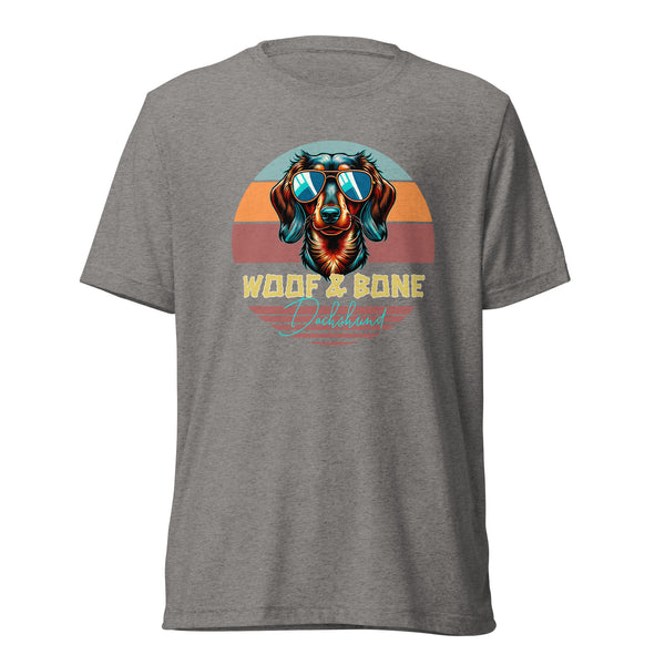 Retro Breeds - Dachshund - Unisex Short Sleeve T-Shirt - Woof & Bone Apparel