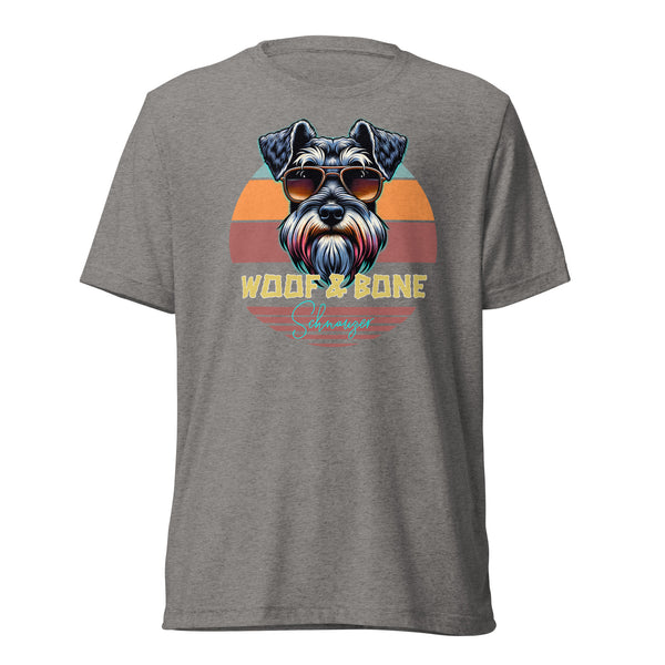 Retro Breeds - Schnauzer - Unisex Short Sleeve T-Shirt - Woof & Bone Apparel