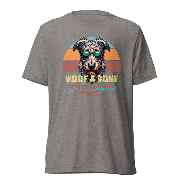 Retro Breeds - Irish Wolfhound - Unisex Short Sleeve T-Shirt - Woof & Bone