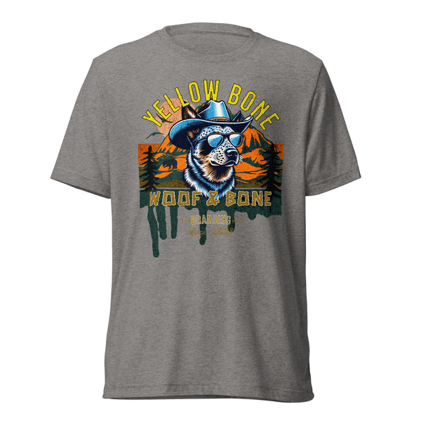 Yellow Bone - Blue Heeler - Unisex Short Sleeve T-Shirt - Woof & Bone