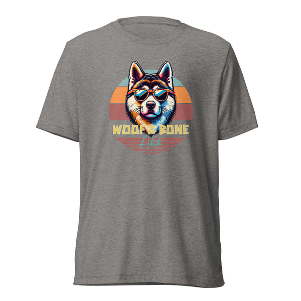 Retro Breeds - Akita - Unisex Short Sleeve T-Shirt - Woof & Bone Apparel