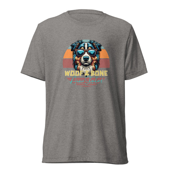 Retro Breeds - Aussie Shepherd - Unisex Short Sleeve T-Shirt - Woof & Bone Apparel