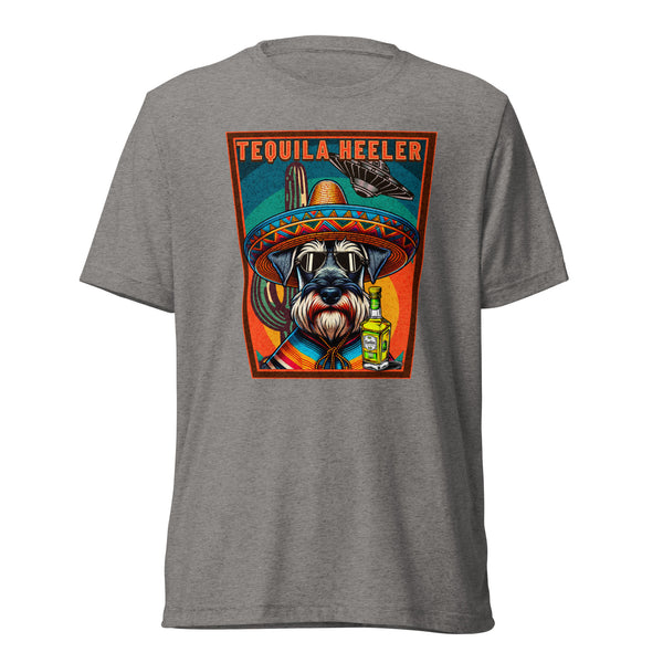 Tequila Heeler - Schnauzer - Unisex Short Sleeve T-Shirt- Woof & Bone