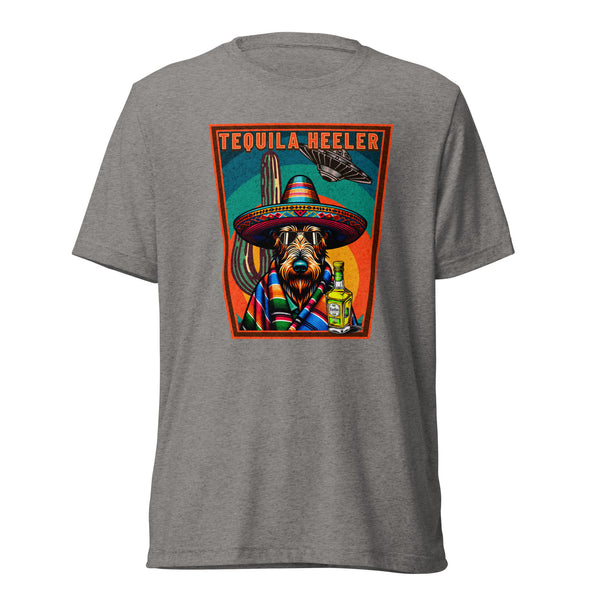 Tequila Heeler - Irish Wolfhound- Unisex Short Sleeve T-Shirt- Woof & Bone