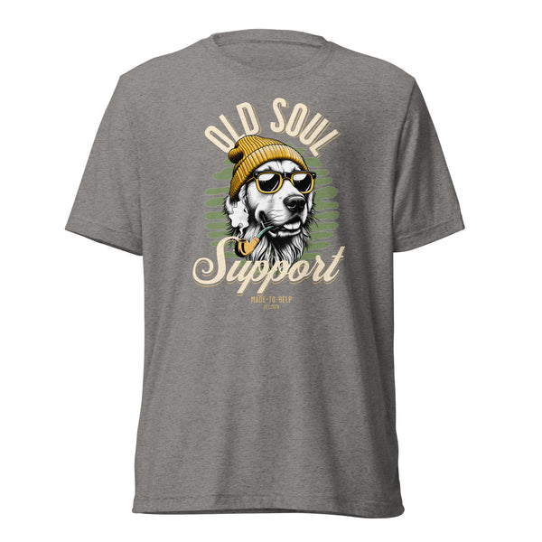 Old Soul Support - Golden Retriever - Unisex Short Sleeve T-Shirt- Woof & Bone