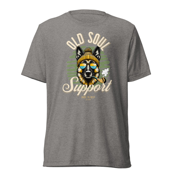 Old Soul Support - Belgian Malinois - Unisex Short Sleeve T-Shirt- Woof & Bone