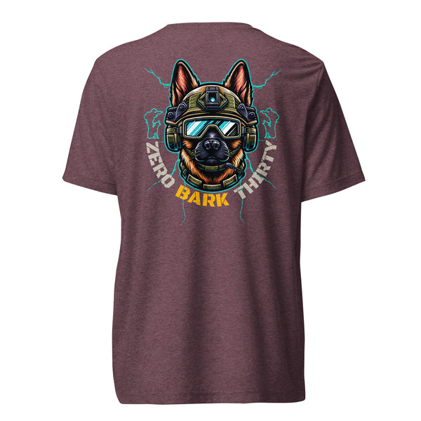 Zero Bark Thirty, Fur Missile Academy - Belgian Malinois - Unisex Short Sleeve T-Shirt - Woof & Bone Apparel