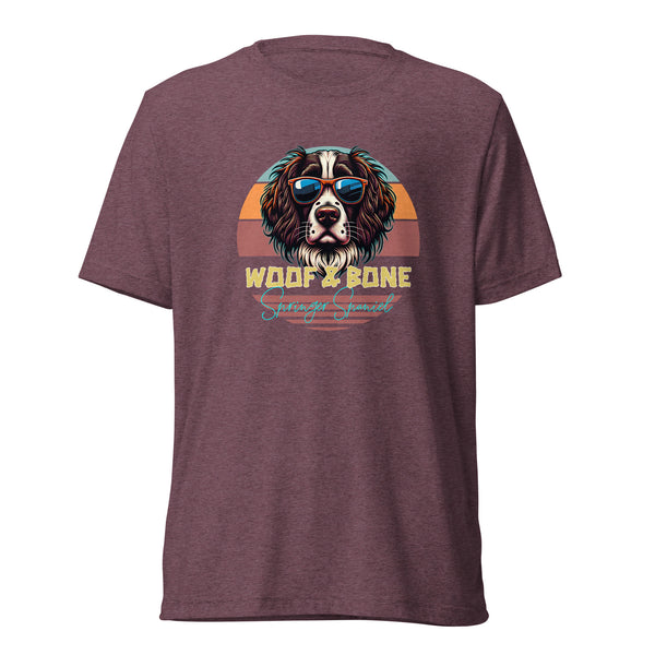 Retro Breeds - Springer Spaniel - Unisex Short Sleeve T-Shirt - Woof & Bone