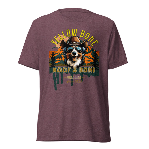 Yellow Bone - Aussie Shepherd - Unisex Short Sleeve T-Shirt - Woof & Bone