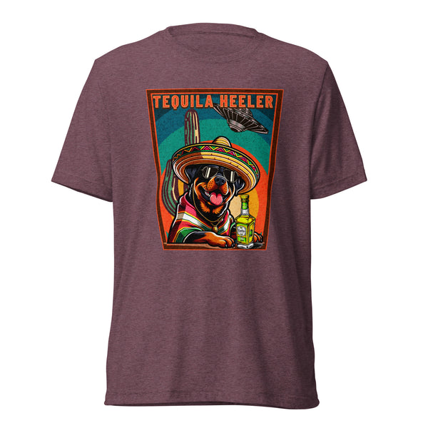 Tequila Heeler - Rottweiler - Unisex Short Sleeve T-Shirt- Woof & Bone