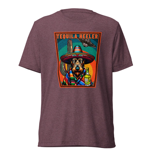 Tequila Heeler - Irish Wolfhound- Unisex Short Sleeve T-Shirt- Woof & Bone