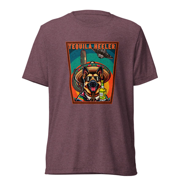 Tequila Heeler - German Shepherd - Unisex Short Sleeve T-Shirt- Woof & Bone