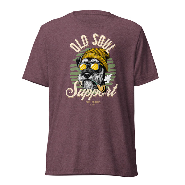 Old Soul Support - Schnauzer- Unisex Short Sleeve T-Shirt- Woof & Bone