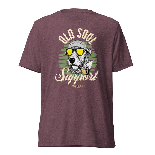 Old Soul Support - Irish Wolfhound - Unisex Short Sleeve T-Shirt- Woof & Bone