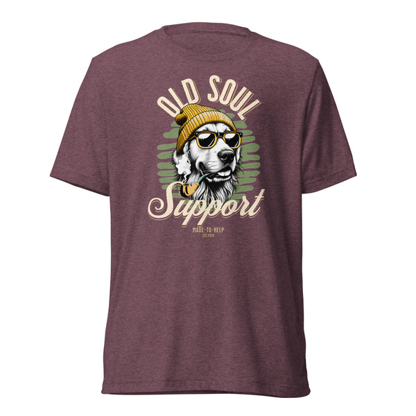 Old Soul Support - Golden Retriever - Unisex Short Sleeve T-Shirt- Woof & Bone