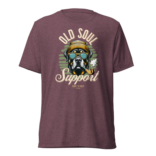 Old Soul Support - Rottweiler - Unisex Short Sleeve T-Shirt- Woof & Bone