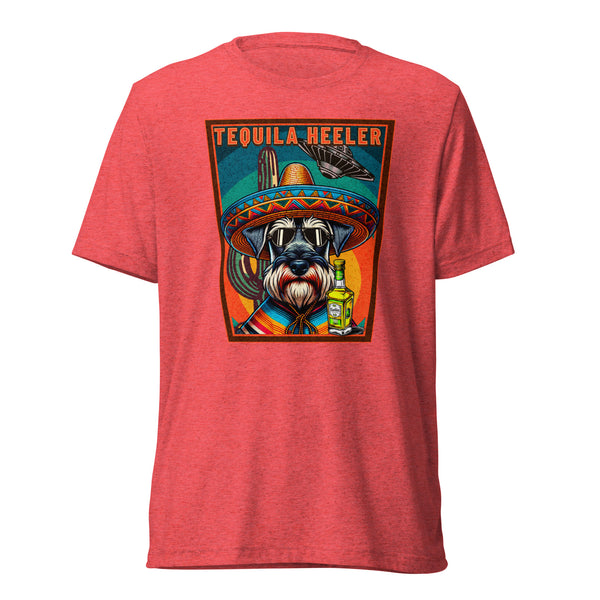 Tequila Heeler - Schnauzer - Unisex Short Sleeve T-Shirt- Woof & Bone