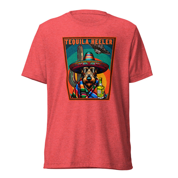 Tequila Heeler - Irish Wolfhound- Unisex Short Sleeve T-Shirt- Woof & Bone