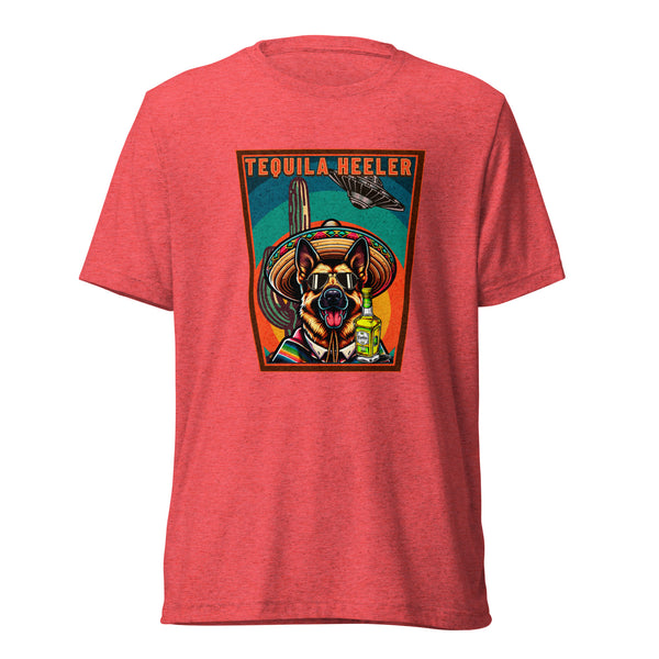 Tequila Heeler - German Shepherd - Unisex Short Sleeve T-Shirt- Woof & Bone
