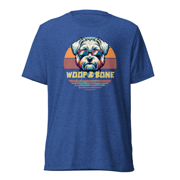 Retro Breeds - Maltese Terrier - Unisex Short Sleeve T-Shirt - Woof & Bone Apparel